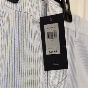 Tommy Hilfiger Blue/White Striped Chinos